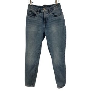 Lucky Brand Ava Mid Rise Skinny Ankle Jeans Blue Medium Wash Womens Size 8 29